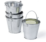 3 7/8" Mini Galvanized Pail no ridges