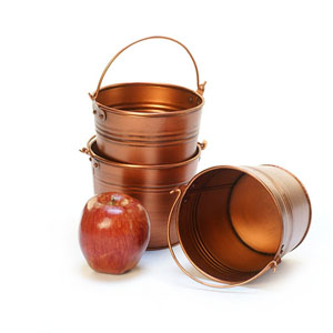 5" mini pail copper color