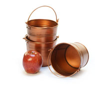 5" mini pail copper color