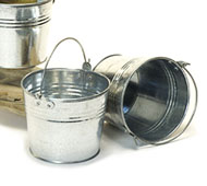 5" mini pail Galvanized