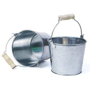 5" mini pail Galvanized No Ridges 