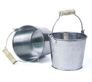 5" mini pail Galvanized No Ridges 