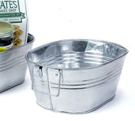 Small Galvanized oval Tub