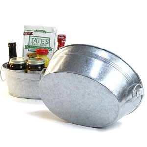 12" Galvanized  Oval  Tub