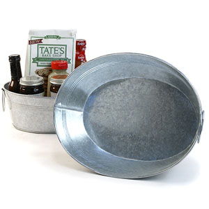 12" Galvanized  Oval  Tub