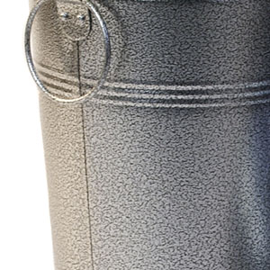 French Bucket Pewter Powder Coated