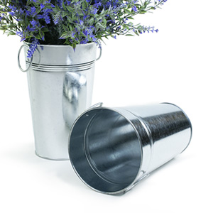 French Bucket Galvanized Ring Handles