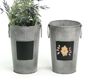 French Bucket Vintage With Chalkboard