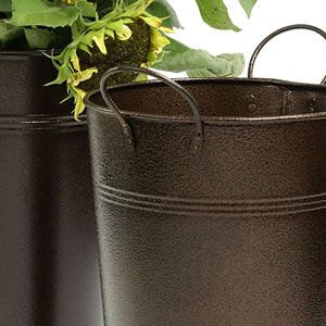 French Bucket Powder Coated Brown