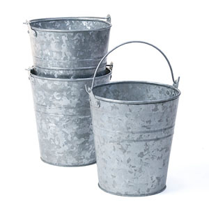 5" Galvanized Pail wash