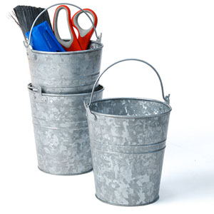 5" Galvanized Pail wash