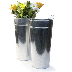 9X18" French Bucket Galvanized