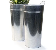 9X18" French Bucket Galvanized