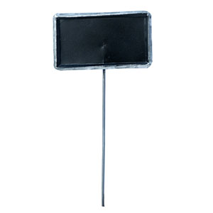 Tin Chalkboard Pick Galvanized Finished 9"