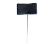 Tin Chalkboard Pick Galvanized Finished 9"