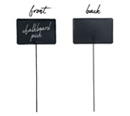 Tin Chalkboard Pick Painted Black 12"