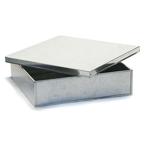 8" Sq Metal Box Galvanized