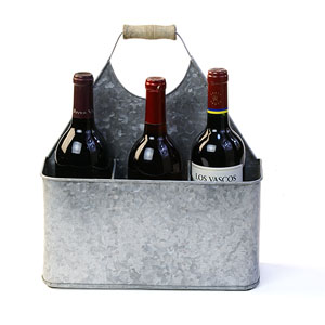 Galvanized Tin Caddy