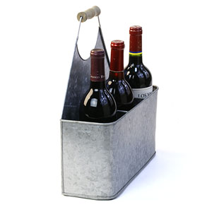 Galvanized Tin Caddy