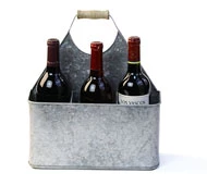 Galvanized Tin Caddy