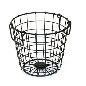 8" Round Wire Basket fold Handle