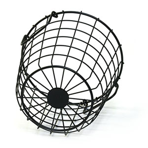 8" Round Wire Basket fold Handle