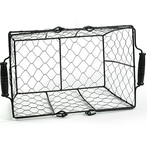 Chicken Wire Rectangular Shop Black 