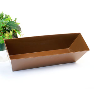 23" Rectangle Window Box Brown Powder Coat