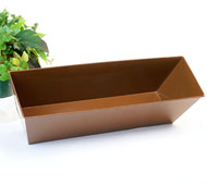 23" Rectangle Window Box Brown Powder Coat