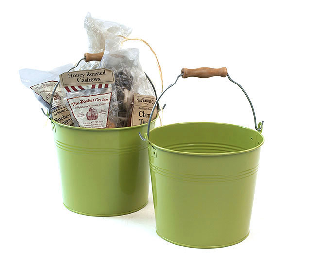 Small Metal Bucket (Green)