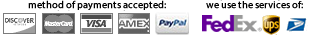 method of payment Discover,Mastercard,Visa,Amex
